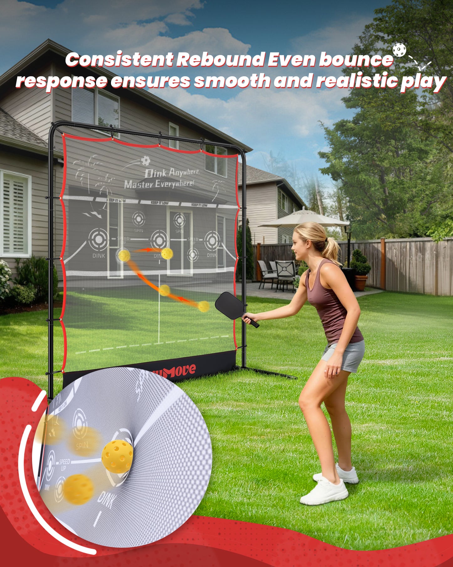 Pickleball Rebounder Practice Net