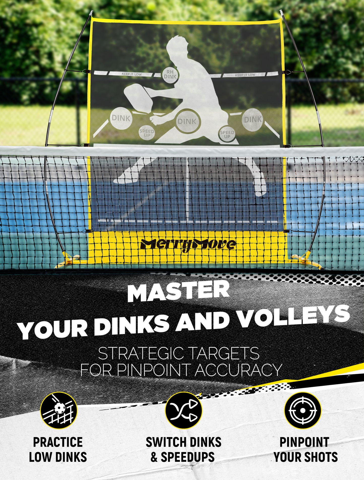 Pickleball Practice Rebounder Net: Pickleball Rebounder or 6FT Mini Pickle Ball Net Portable