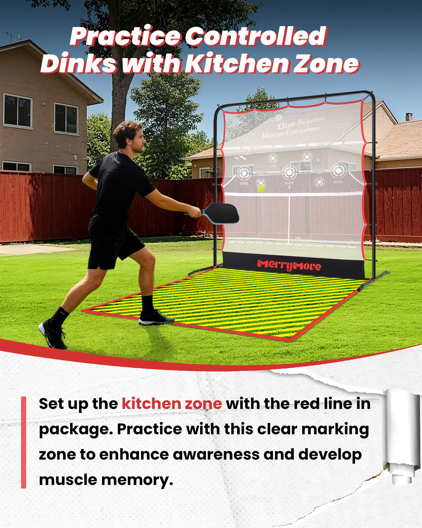 Pickleball Rebounder Practice Net